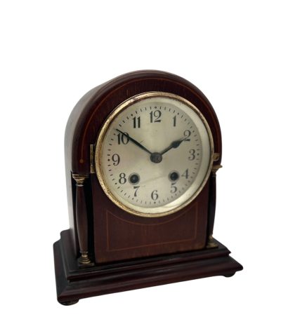 Lovely Edwardian 8 day Arched Top Mantel clock – ca 1905 Mantel Clock Antique Clocks 4