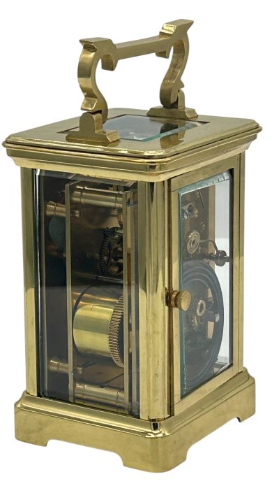 Fabulous Antique French Gong striking Carriage Clock – 8-Day Carriage Clock C1870 Antique mantlle clocks Antique Clocks 12