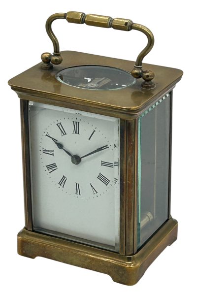 Charming Antique French Carriage clock – ca1900 carriage clock Antique Clocks 9