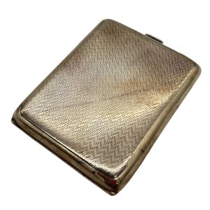 Antique Art Deco sterling silver Cigarette Case – 1928 – Aldie Bros Cigarette Box Antique Silver