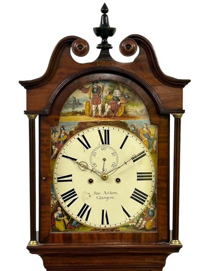 Superb Antique Scottish mahogany Long Case clock – ca 1835 18th century long case clock Antique Clocks 9