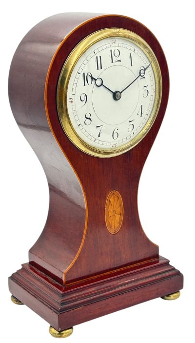 Awesome Edwardian balloon shaped mantel clock – ca 1905 French mantel clock Antique Clocks 10