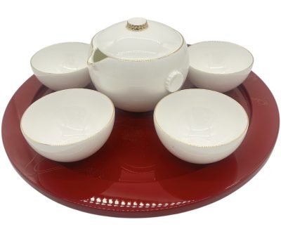 Vintage porcelain Cartier Tea set – Set of 5 – made in japan – new in box tea set Antique Collectibles 10