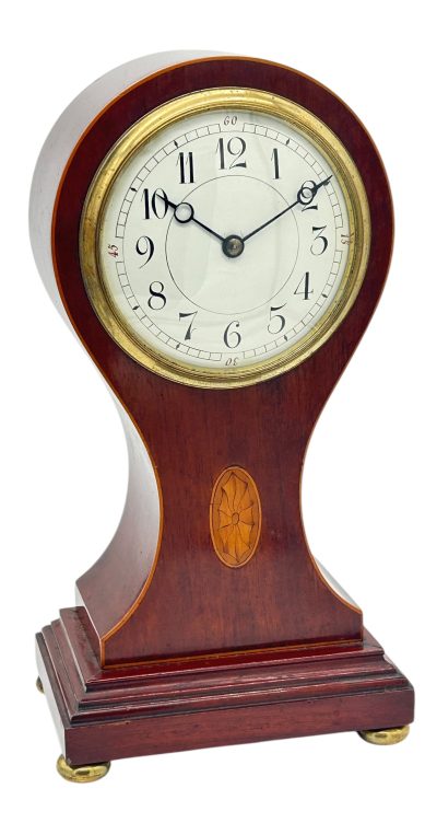 Awesome Edwardian balloon shaped mantel clock – ca 1905 French mantel clock Antique Clocks 11