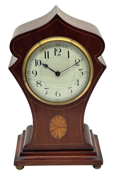 Fantastic Edwardian Art nouveau Tulip shape Mantel Clock – ca 1905 Mantel Clock Antique Clocks 3