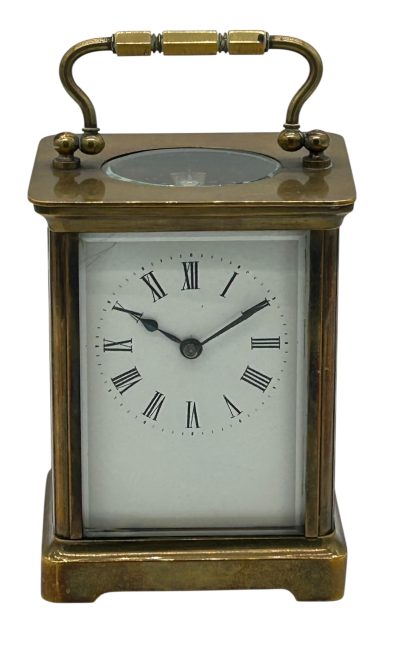 Charming Antique French Carriage clock – ca1900 carriage clock Antique Clocks 11