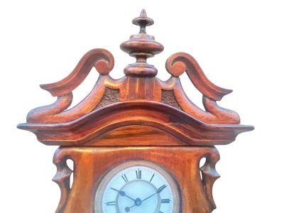 Fabulous Walnut Case Mini Vienna Regulator Wall clock – ca 1880 vienna wall clock Antique Clocks 13