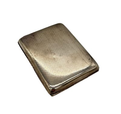 Antique Art Deco sterling silver Cigarette Case – 1928 – Aldie Bros Cigarette Box Antique Silver 7