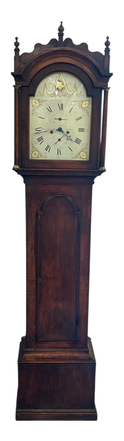 Fabulous Antique English “Luton” Oak case Longcase 8 day clock – 1800 18th century long case clock Antique Clocks 3