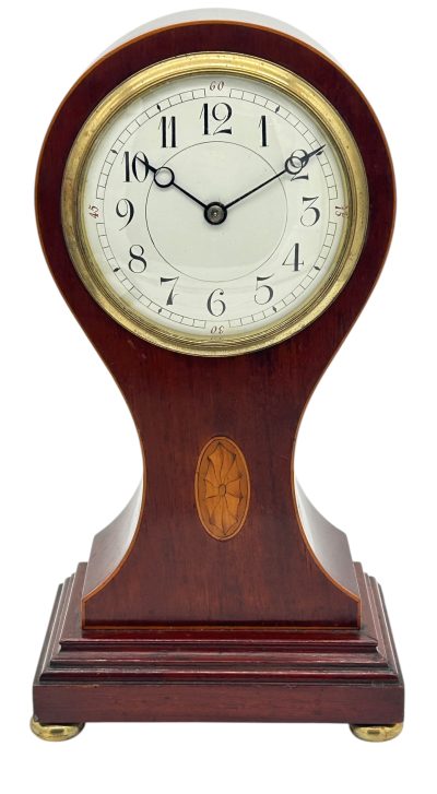 Awesome Edwardian balloon shaped mantel clock – ca 1905 French mantel clock Antique Clocks 3