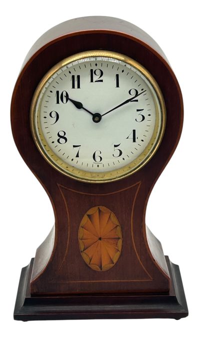 Lovely Edwardian Balloon Shape Mantel Clock – ca 1905 French mantel clock Antique Clocks 3