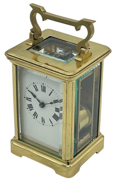 Fabulous Antique French Gong striking Carriage Clock – 8-Day Carriage Clock C1870 Antique mantlle clocks Antique Clocks 4