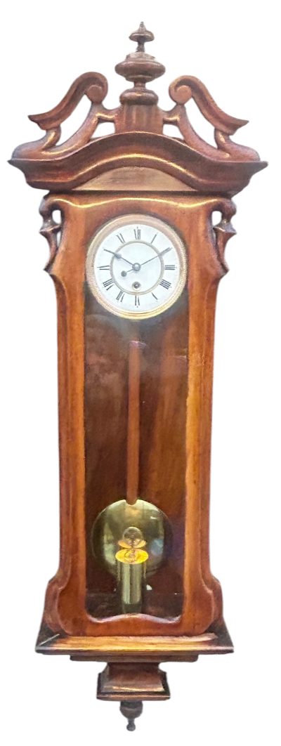 Fabulous Walnut Case Mini Vienna Regulator Wall clock – ca 1880 vienna wall clock Antique Clocks 14