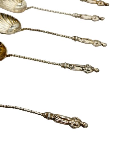 Vintage Silver Tea spoon set – Birmingham – ca 1980s - Image 4