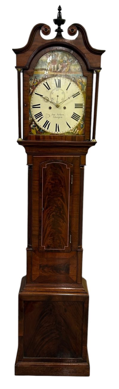 Superb Antique Scottish mahogany Long Case clock – ca 1835 18th century long case clock Antique Clocks 3