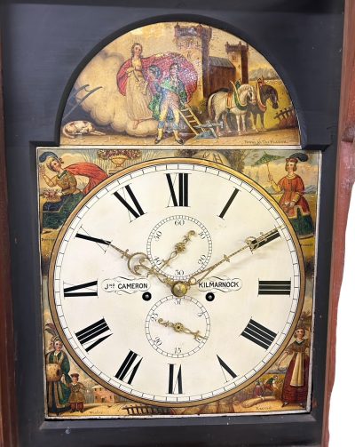 Fantastic Antique Scottish “Kilmarnok” Mahogany case Long Case clock – ca 1830 18th century longcase clock Antique Clocks 4