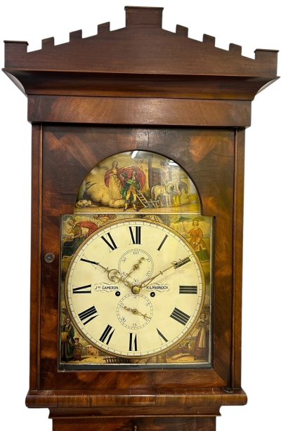 Fantastic Antique Scottish “Kilmarnok” Mahogany case Long Case clock – ca 1830 18th century longcase clock Antique Clocks 5