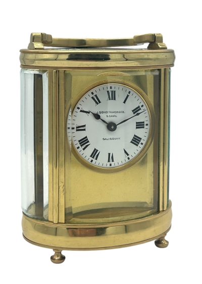 Superb Antique Victorian Oval Cased French 8 day Carriage clock– ca 1890 carriage clock Antique Clocks 4