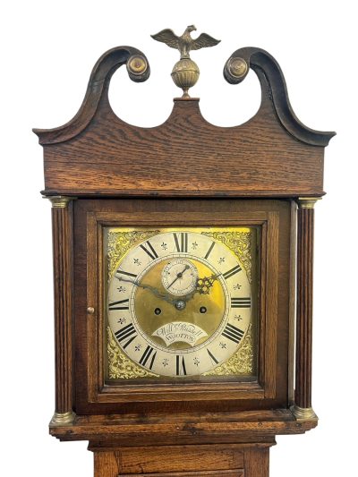 Fabulous Antique English Oak case Longcase 8 day clock – 1870 18th century longcase clock Antique Clocks 7