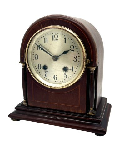 Lovely Edwardian 8 day Arched Top Mantel clock – ca 1905 Mantel Clock Antique Clocks 12