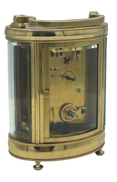 Superb Antique Victorian Oval Cased French 8 day Carriage clock– ca 1890 carriage clock Antique Clocks 5