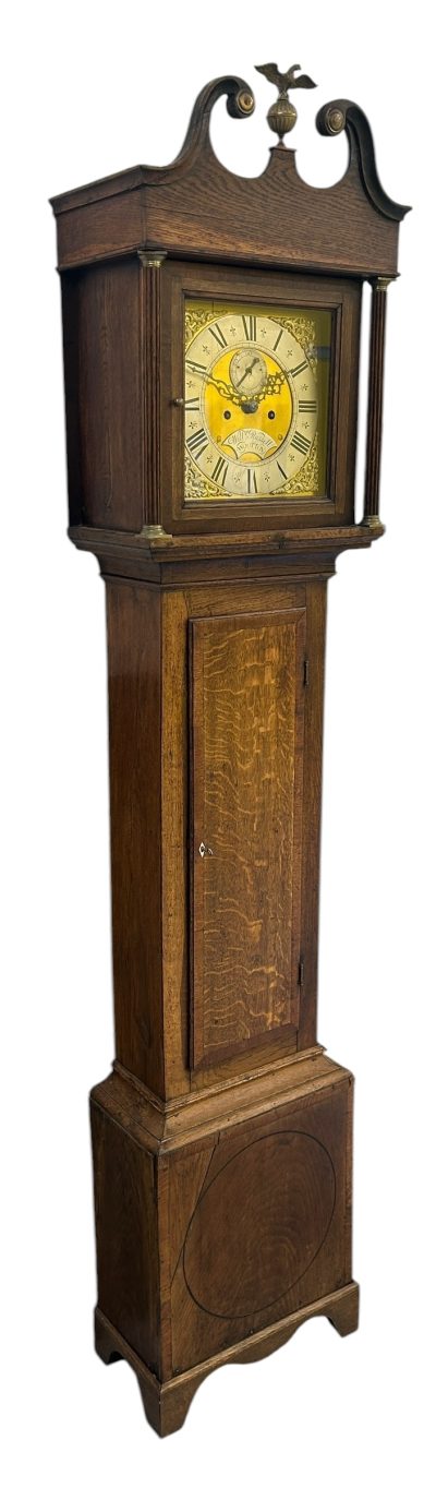 Fabulous Antique English Oak case Longcase 8 day clock – 1870 18th century longcase clock Antique Clocks 8