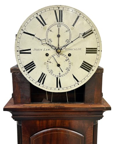 Fantastic Antique Scottish Mahogany case Long Case clock – ca 1860 Fine antique longcase clocks Antique Clocks 4