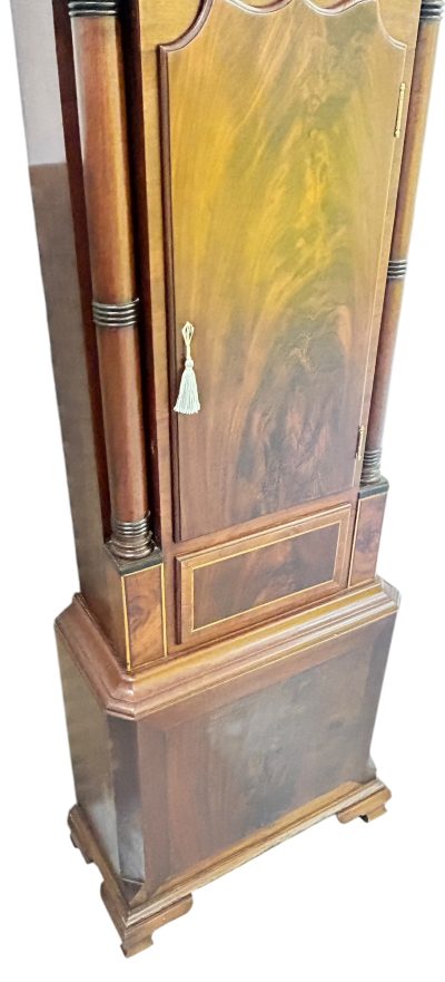 Incredible Antique Mahogany case Longcase 8 day clock – 1830 18th century long case clock Antique Clocks 11