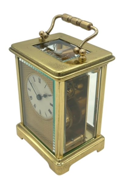 Wonderful Antique French 8 day Carriage clock– ca 1900 carriage clock Antique Clocks 9