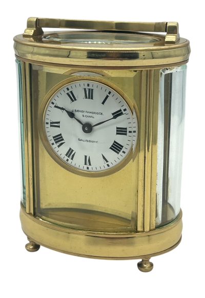 Superb Antique Victorian Oval Cased French 8 day Carriage clock– ca 1890 carriage clock Antique Clocks 10