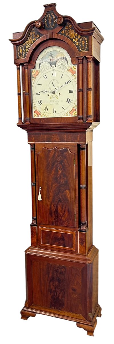 Incredible Antique Mahogany case Longcase 8 day clock – 1830 18th century long case clock Antique Clocks 17