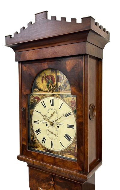 Fantastic Antique Scottish “Kilmarnok” Mahogany case Long Case clock – ca 1830 18th century longcase clock Antique Clocks 8