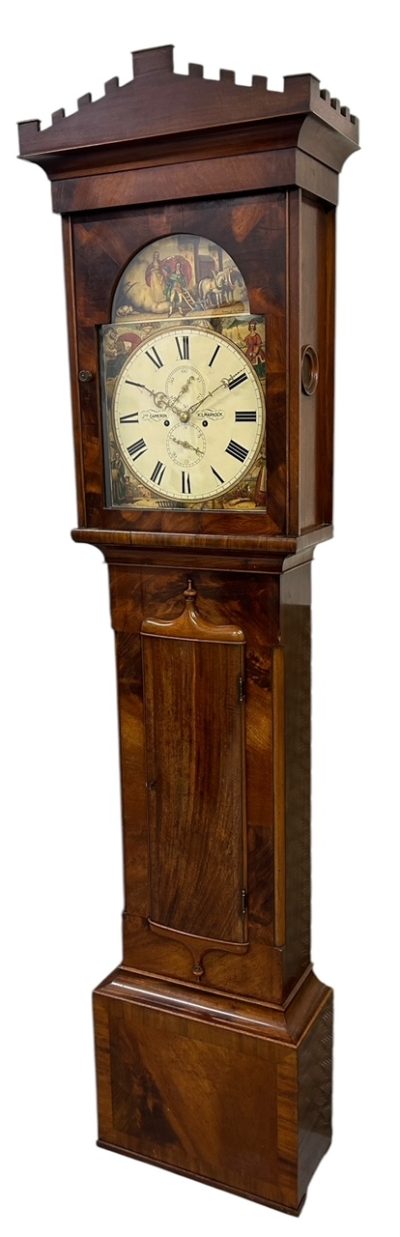 Fantastic Antique Scottish “Kilmarnok” Mahogany case Long Case clock – ca 1830 18th century longcase clock Antique Clocks 9