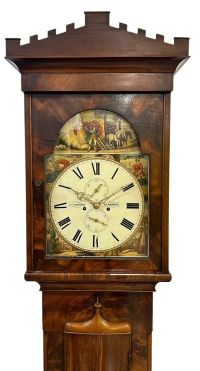 Fantastic Antique Scottish “Kilmarnok” Mahogany case Long Case clock – ca 1830 18th century longcase clock Antique Clocks 10