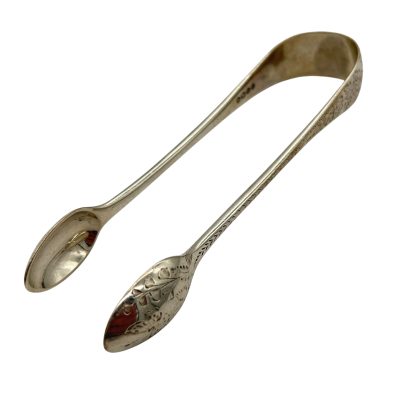 Victorian Silver Art nouveau Sugar Tongs – London – Robert Stebbings – ca 1889 Antique Sugar Tongs Antique Silver 6