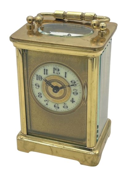 Fabulous Antique French 8 day masked dial Carriage clock – ca 1900 carriage clock Antique Clocks 7