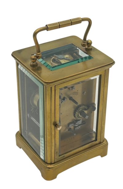 Fabulous Antique French 8 day masked dial Carriage clock – ca 1900 carriage clock Antique Clocks 11