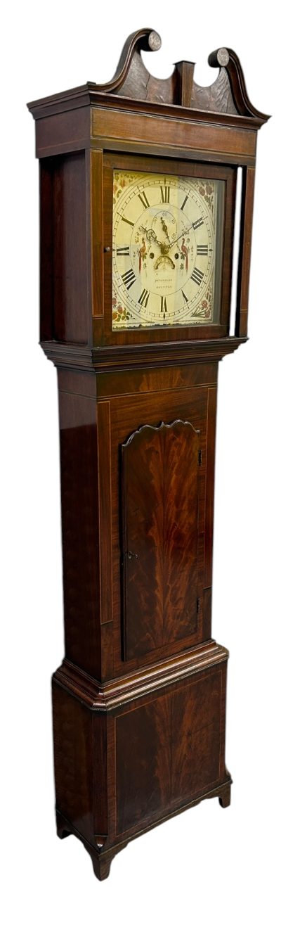 Fantastic Antique English “Swinton” Mahogany case Long Case clock – ca 1830 18th century longcase clock Antique Clocks 6