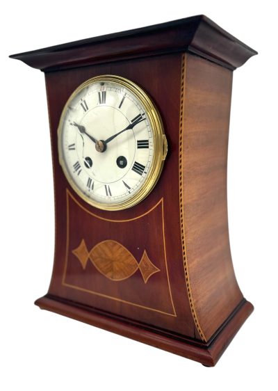 Fine Arts & Crafts Liberty Mahogany 8 Day Mantel Clock – ca 1900 Antique mantlle clocks Antique Clocks 7