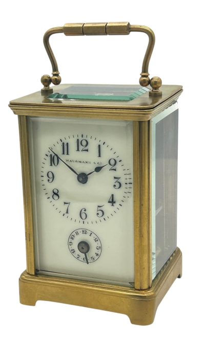 Exquisite Antique French 8 day Carriage clock with Alarm feature  – ca 1900 carriage clock Antique Clocks 8