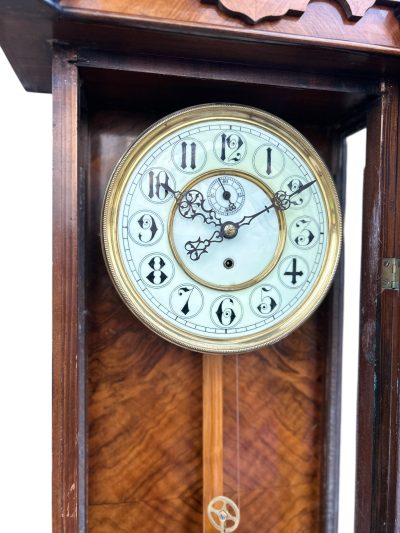 Exquisite Kingwood Case Vienna Wall clock – ca 1890 vienna wall clock Antique Clocks 5