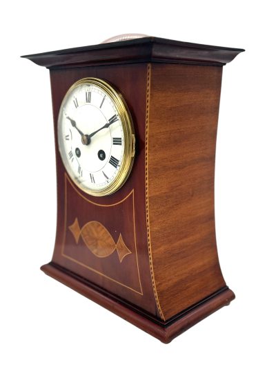 Fine Arts & Crafts Liberty Mahogany 8 Day Mantel Clock – ca 1900 Antique mantlle clocks Antique Clocks 10