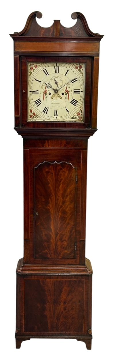 Fantastic Antique English “Swinton” Mahogany case Long Case clock – ca 1830 18th century longcase clock Antique Clocks 11