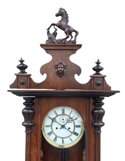 Stunning Antique Kienzle Twin Weight Vienna Regulator Walnut & Ebonized case Wall Clock vienna wall clock Antique Clocks 12