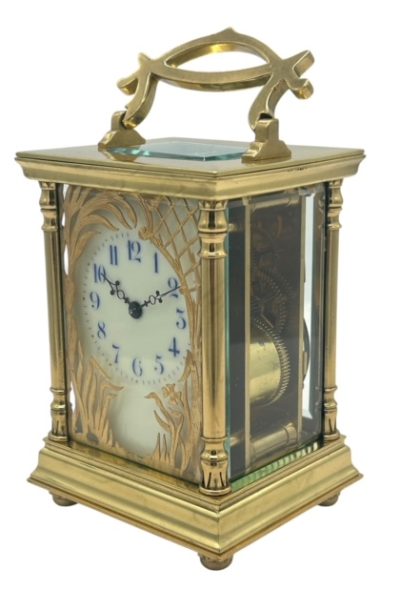 Superb Antique Victorian French 8 day gong striking Carriage clock– ca 1880 carriage clock Antique Clocks 8