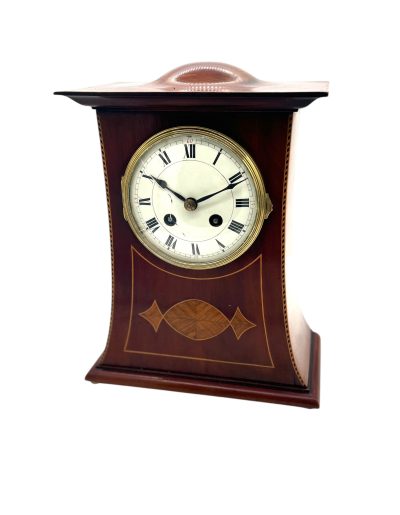 Fine Arts & Crafts Liberty Mahogany 8 Day Mantel Clock – ca 1900 Antique mantlle clocks Antique Clocks 12