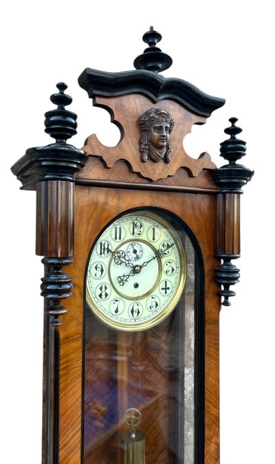 Exquisite Kingwood Case Vienna Wall clock – ca 1890 vienna wall clock Antique Clocks 9