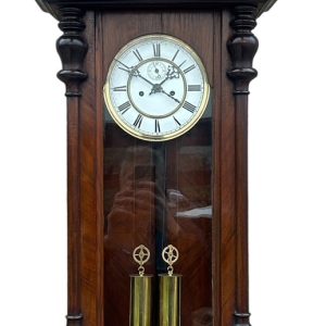 Stunning Antique Kienzle Twin Weight Vienna Regulator Walnut & Ebonized case Wall Clock vienna wall clock Antique Clocks