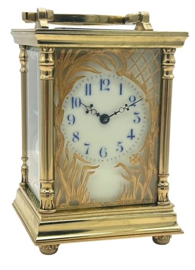 Superb Antique Victorian French 8 day gong striking Carriage clock– ca 1880 carriage clock Antique Clocks 10