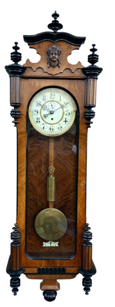 Exquisite Kingwood Case Vienna Wall clock – ca 1890 vienna wall clock Antique Clocks 3